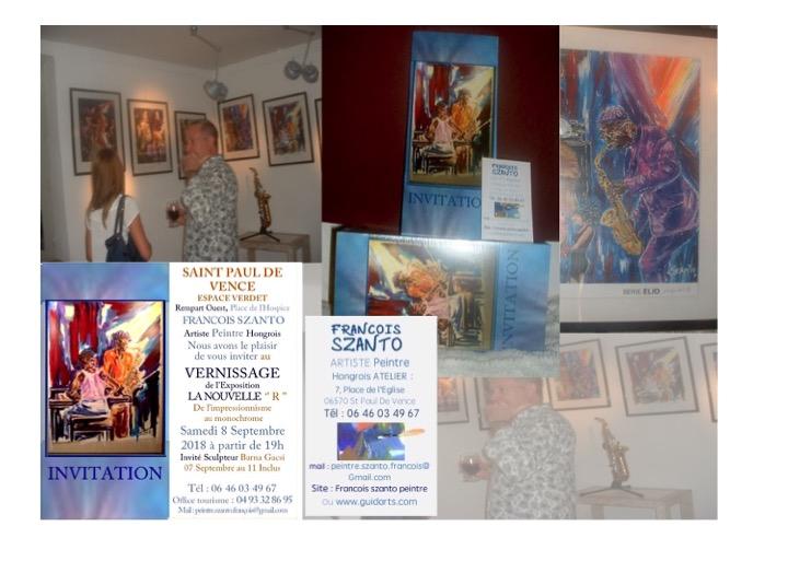 vernissage-szanto f-Saint-Paul-de-Vence